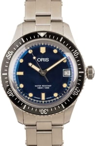 Oris Divers Sixty-Five Steel Blue Dial