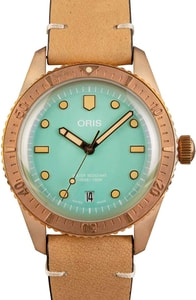 Oris Divers Sixty-Five Green Dial Bronze