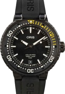 Oris Aquis Pro Date Black Rubber Strap
