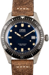 Oris Divers Sixty-Five 42MM Brown Leather Strap