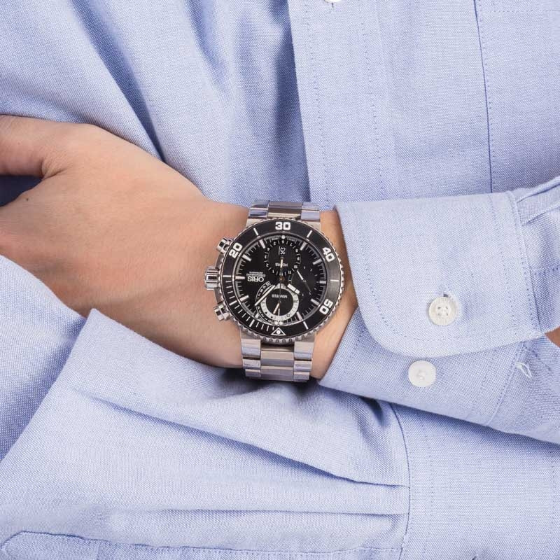 Buy Oris Aquis 01 674 7655 7184-Set | Bob's Watches - Sku: 01 674
