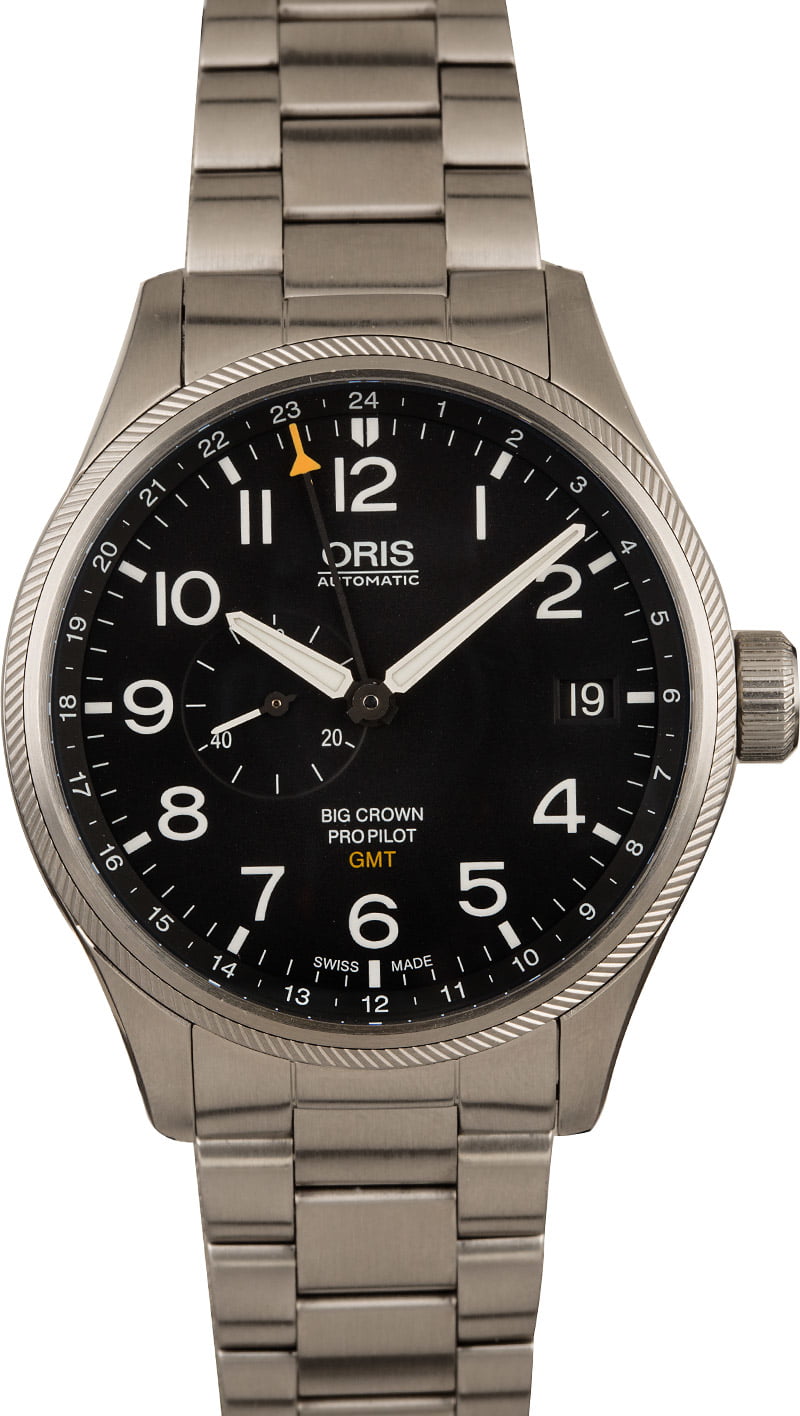 Buy Used Oris Big Crown ProPilot GMT 01 748 7710 4164-07 8 22 19
