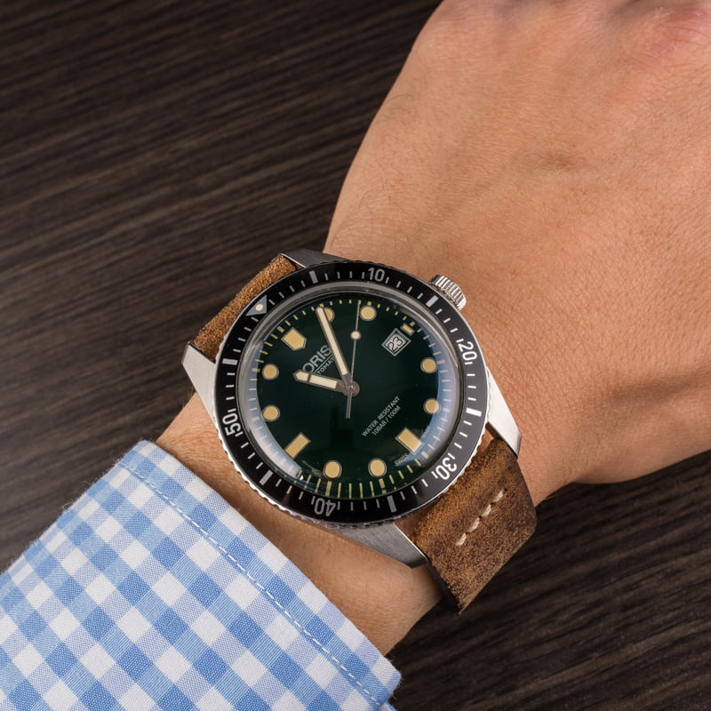 oris green diver