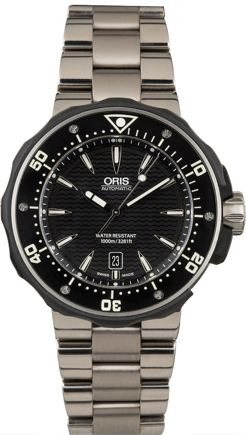oris pro diver titanium