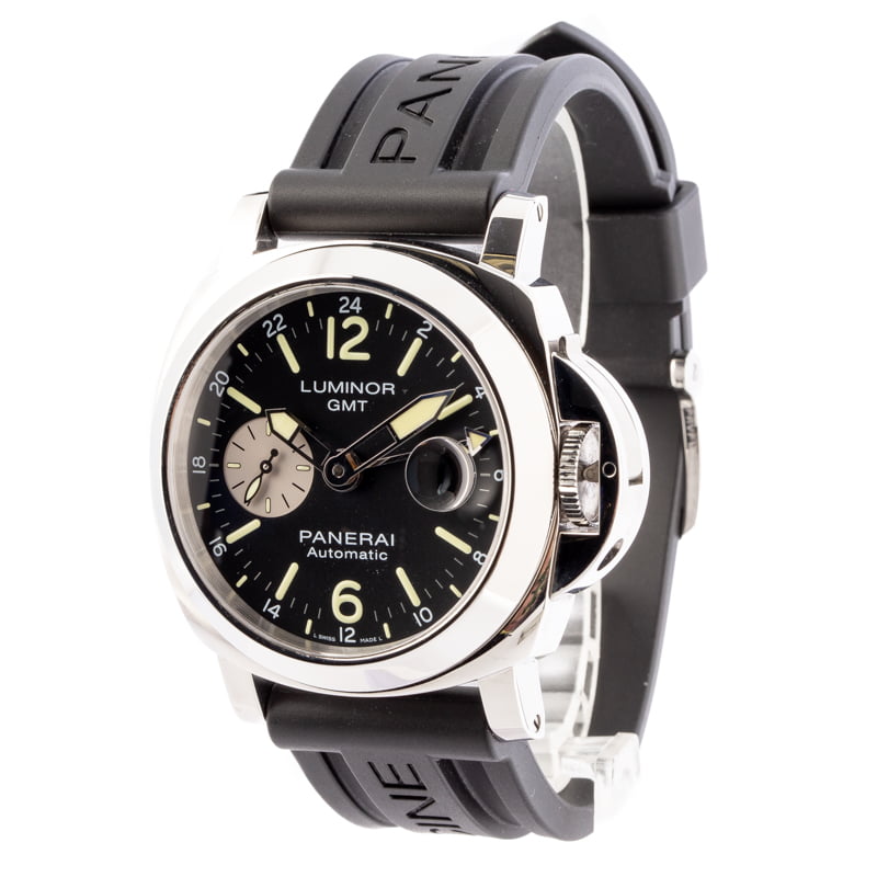 Pre-Owned Panerai Luminor GMT Black Arabic Dial