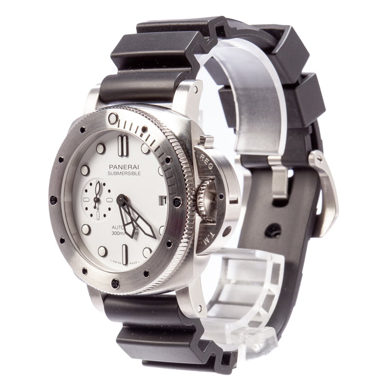 Panerai Submersible Bianco Stainless Steel