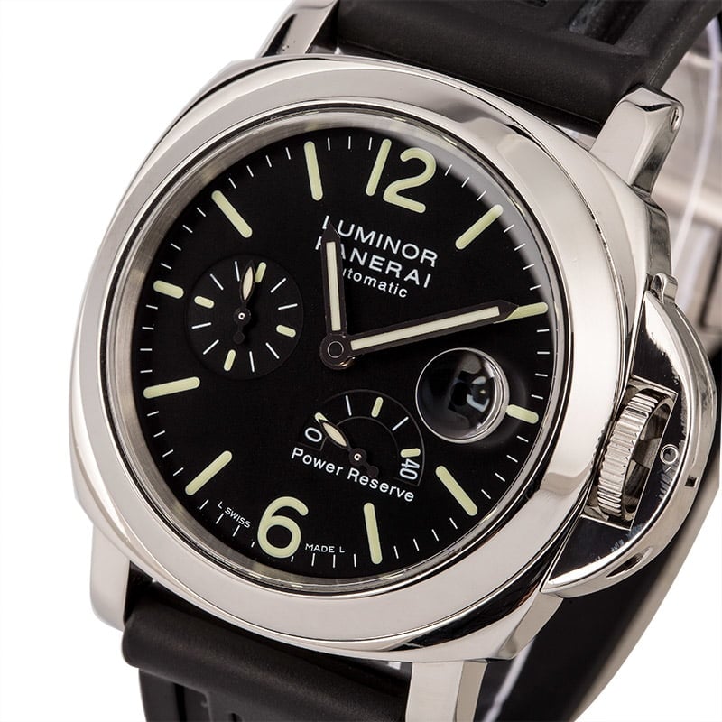 Mens Steel Panerai Luminor PAM090