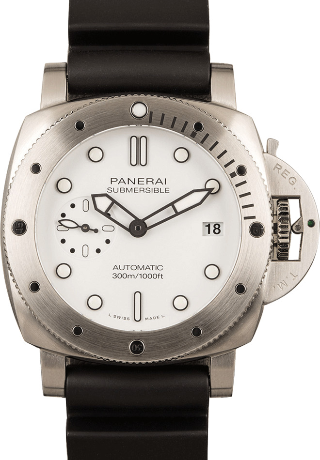 Panerai Submersible Bianco Stainless Steel