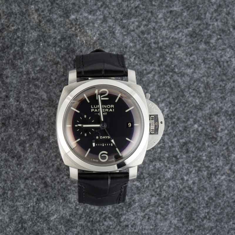 Panerai Luminor 1950 8 Days GMT Acciaio PAM00233 Black Dial