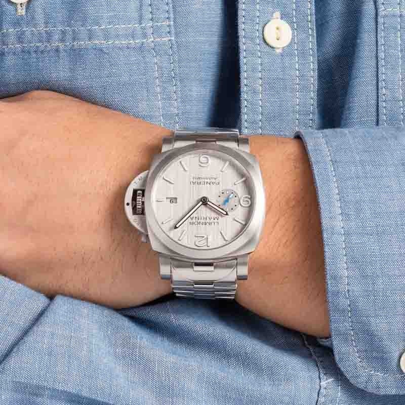 Panerai Luminor 1950 Marina PAM00978 Silver Dial