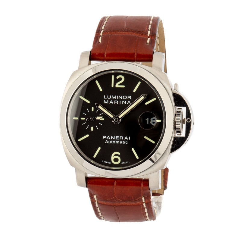 Panerai Luminor Marina Stainless Steel Black Dial