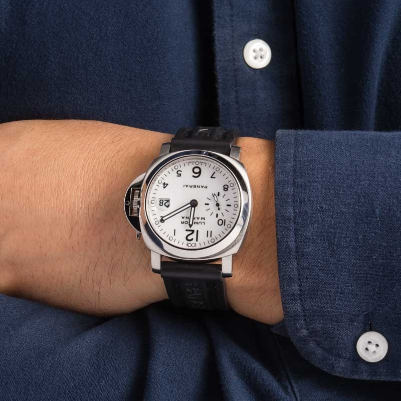 Panerai Luminor Marina PAM00049 White Dial