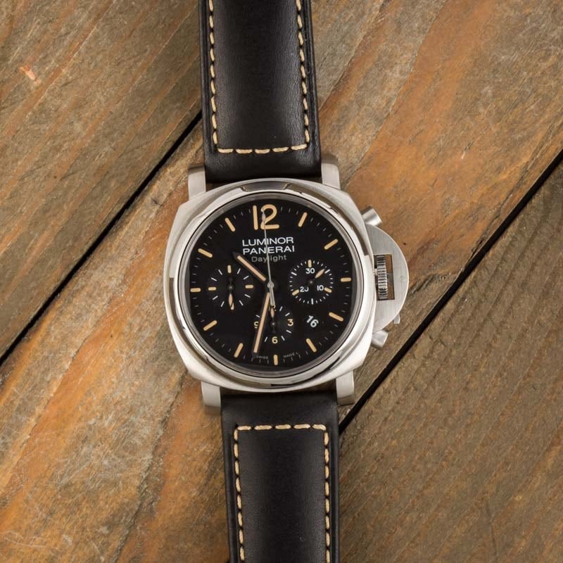 Pre-Owned Panerai Luminor Chrono Daylight Stainless Steel