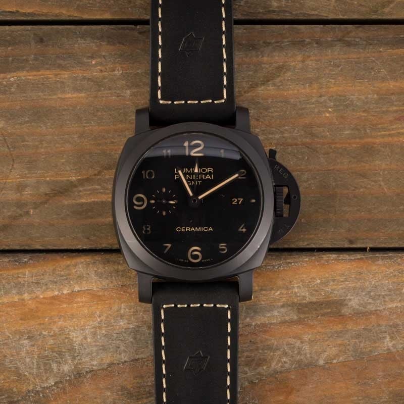 Mens Panerai Luminor 1950 Black Dial