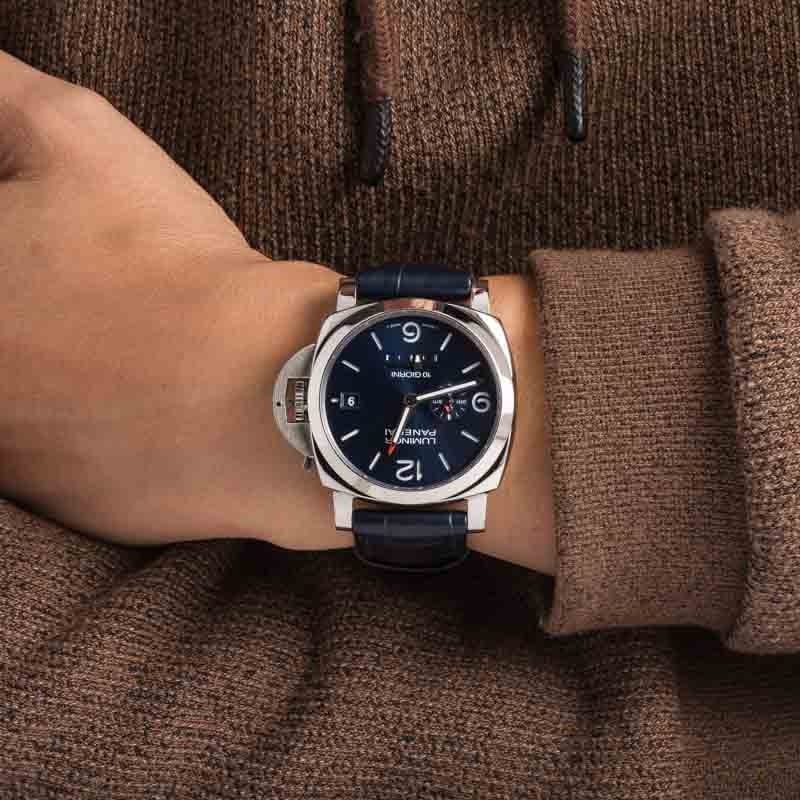 Panerai Luminor Dieci Giorni GMT PAM01482 Blue Dial