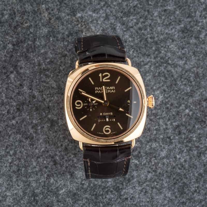 Panerai Radiomir 8 Days GMT Oro Rosso PAM00395 Brown Dial