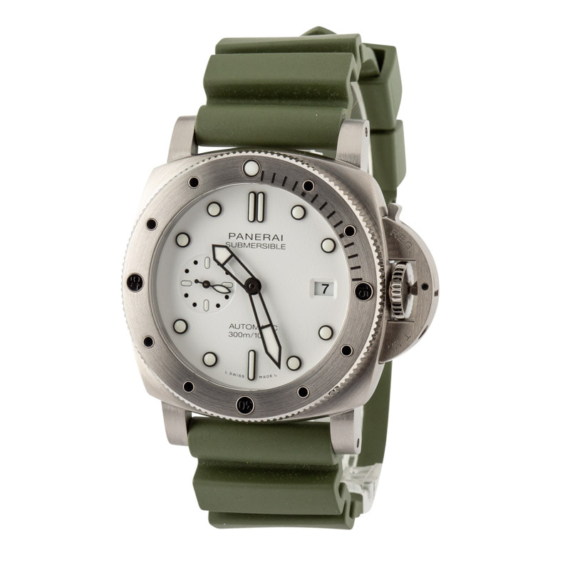 Panerai Submersible QuarantaQuattro Bianco PAM01226 White Dial