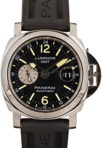 Pre-Owned Panerai Luminor GMT Black Arabic Dial