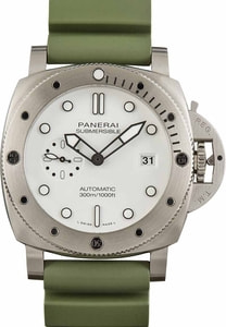 Panerai Submersible QuarantaQuattro Bianco Stainless Steel