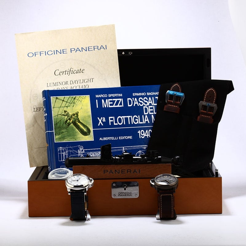 Pre-Owned Panerai PAM786 (2 Watch Set) Luminor Daylight & Black Seal