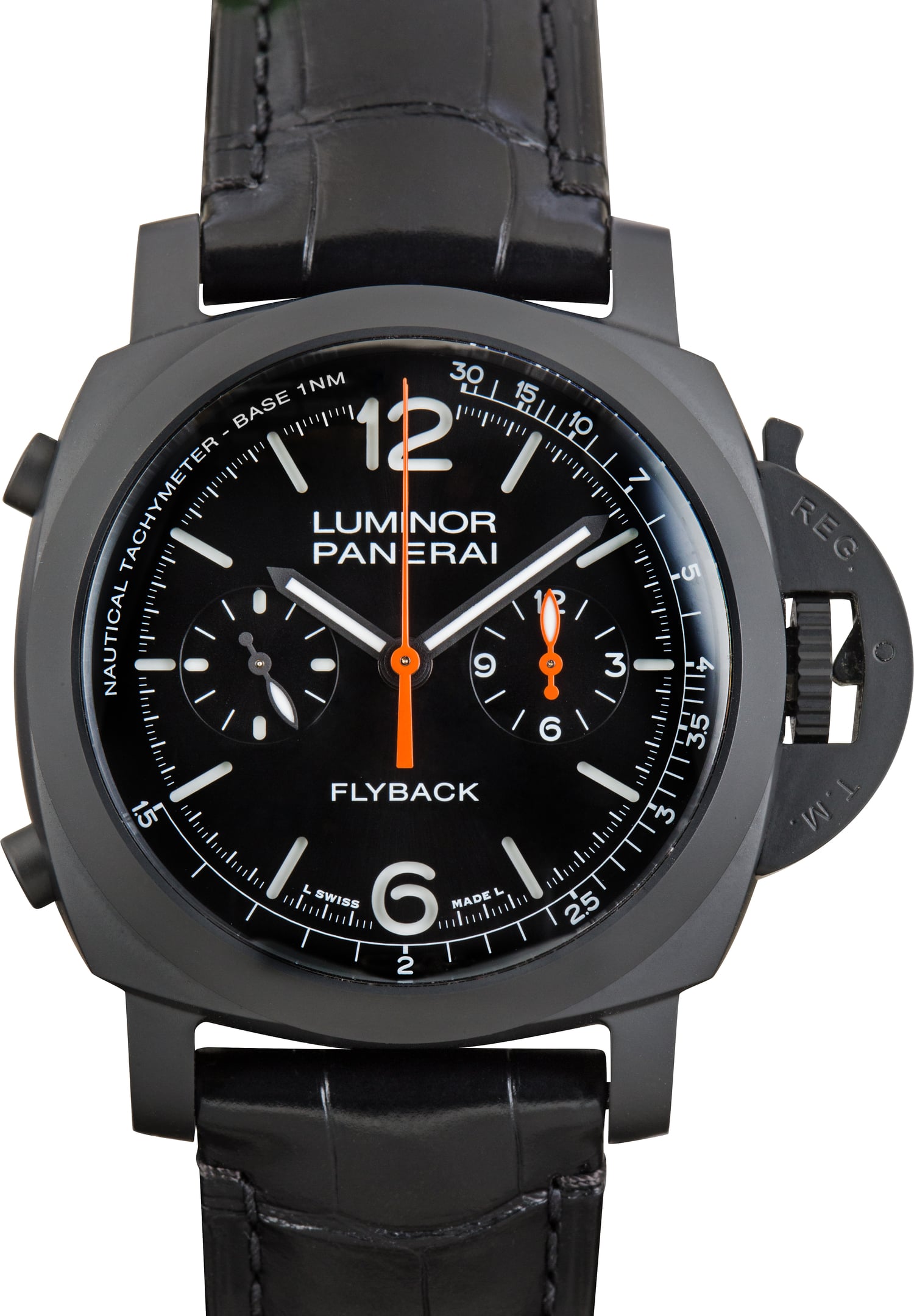 Pre-Owned Panerai Luminor Chrono Flyback Ref PAM01298 Ceramic