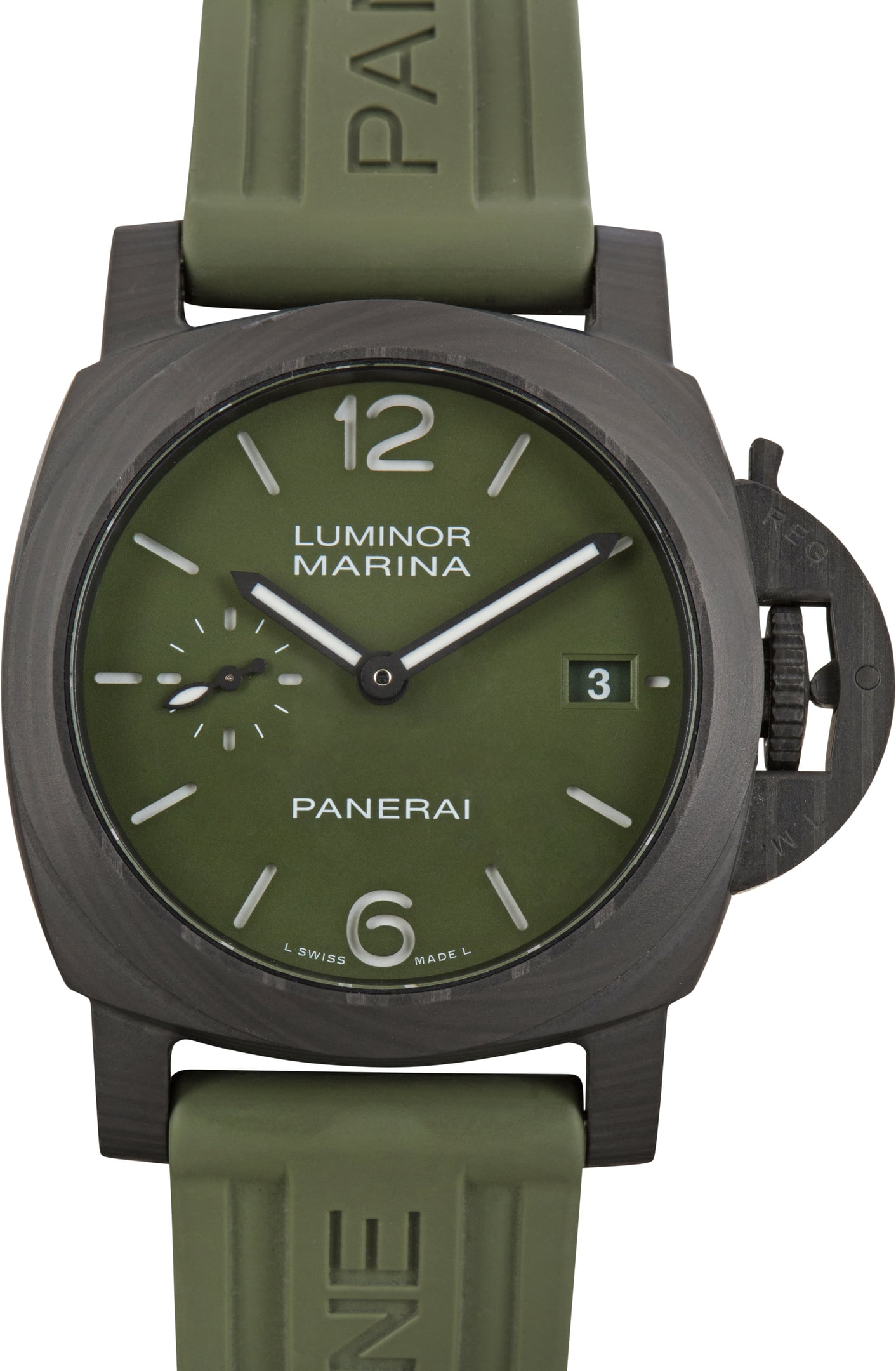 Pre-Owned Luminor Marina Ref PAM01526 Green Dial