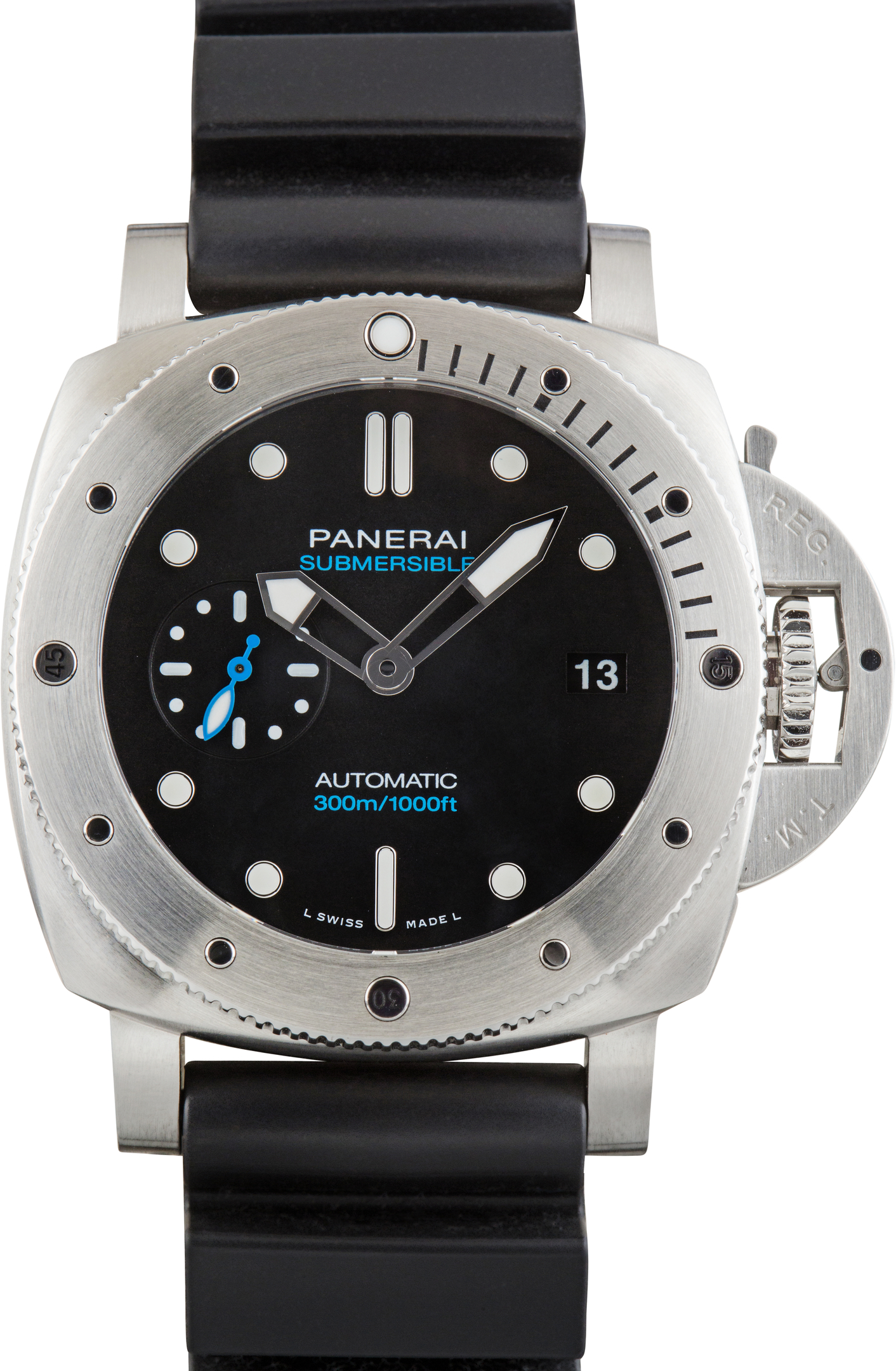Used Panerai Luminor Submersible Ref PAM00973 Black Dial