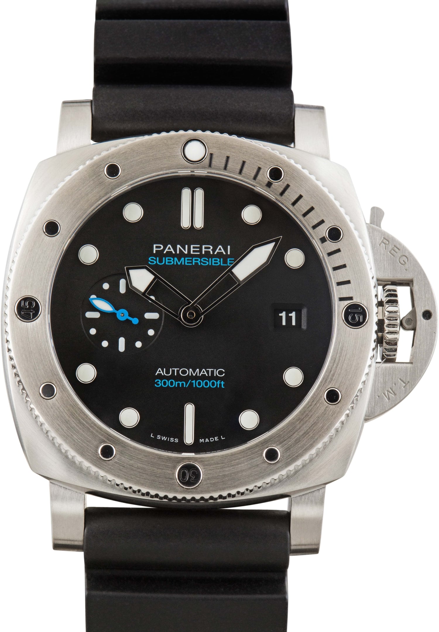 Used Panerai Submersible QuarantaQuattro PAM01596 Black Dial