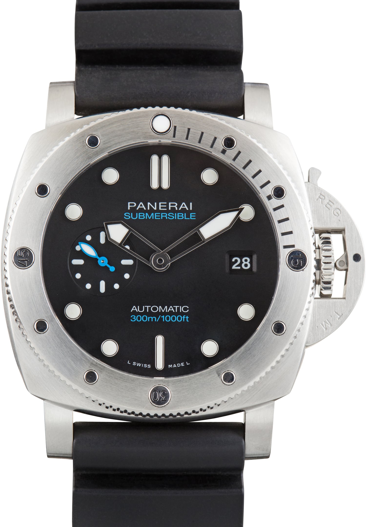 Pre-Owned Panerai Submersible Ref PAM01596 Stainless Steel