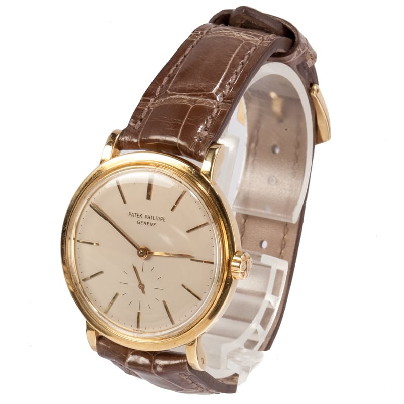 Pre-Owned Patek Philippe Calatrava 18k Gold