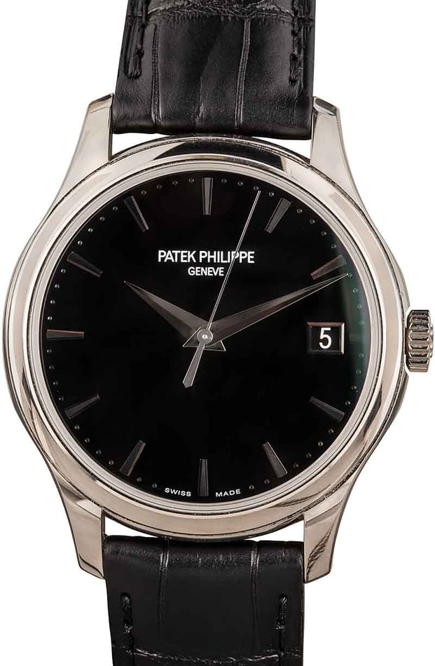 Patek Philippe Calatrava Black 5227G-010 White Gold Watch, Used, Mens | Bob's Watches