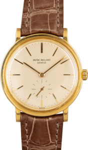 Pre-Owned Patek Philippe Calatrava 18k Gold