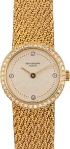 Womens Patek Philippe Calatrava 18k Yellow Gold