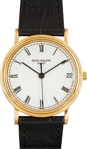 Pre-Owned Patek Philippe Calatrava ref 3802 18k Yellow Gold