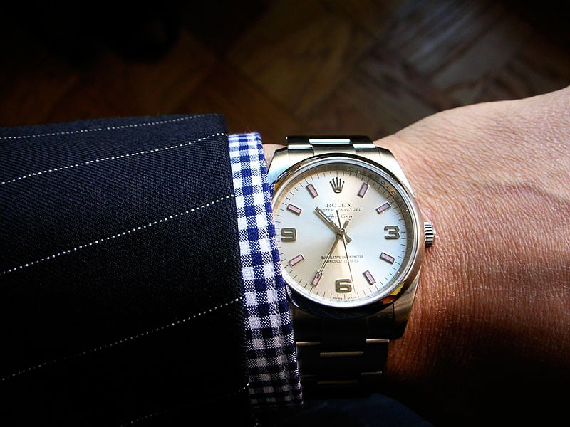 A Rolex Air-King in stainless steel