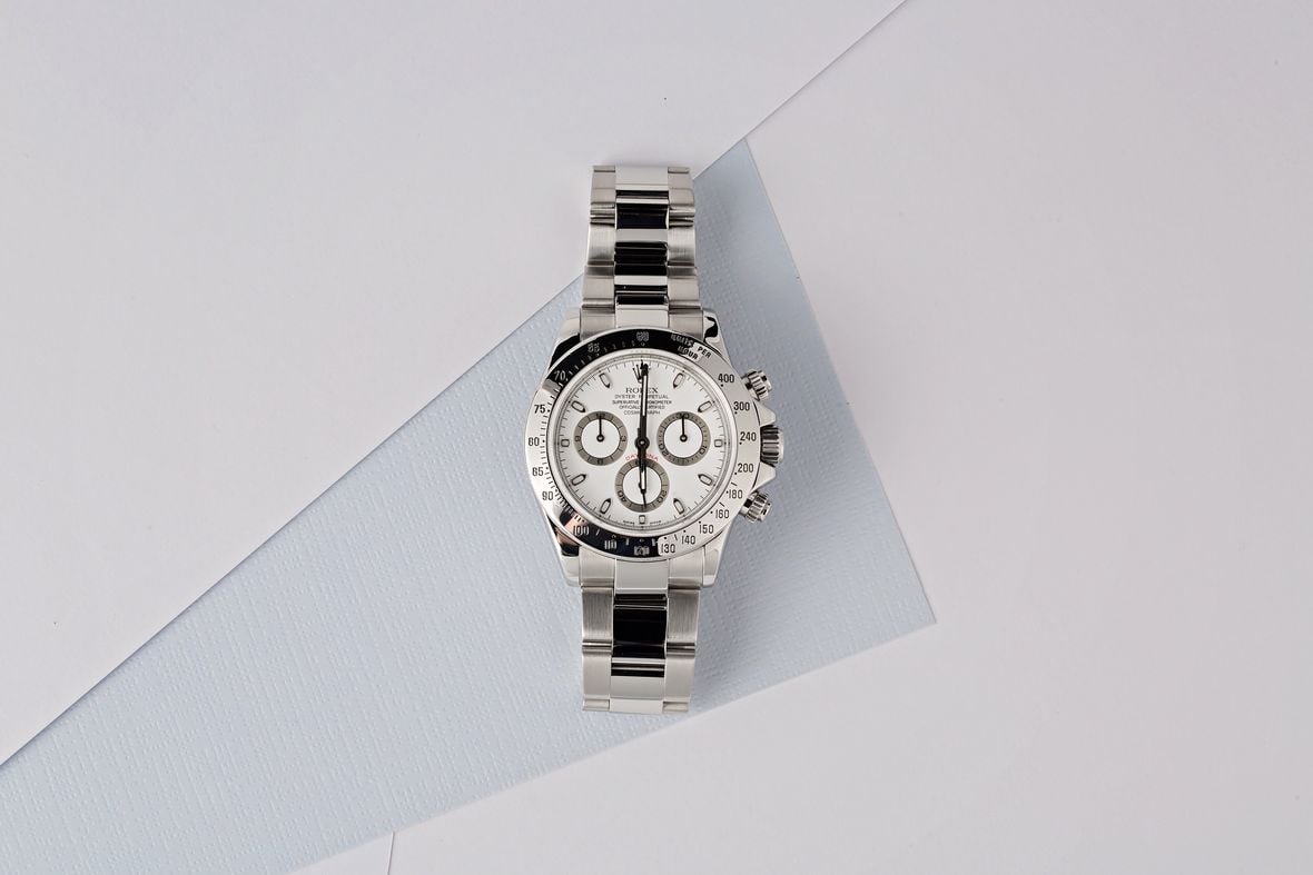 Ski Week Rolex Daytona 116520 White Dial Steel Bezel