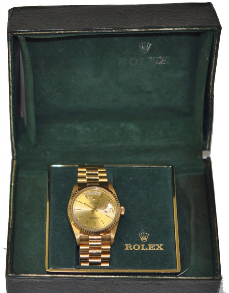 rolex box gold day date