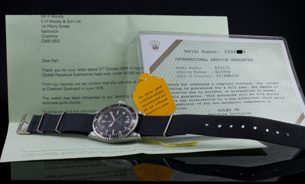 rolex service warranty