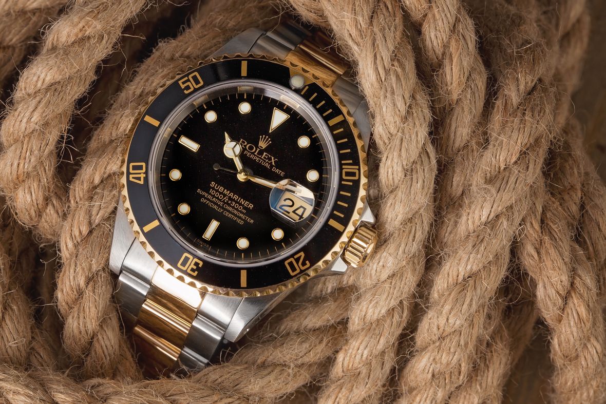 Rolex 16613 Submariner Two-Tone Steel and Gold - Black Bezel