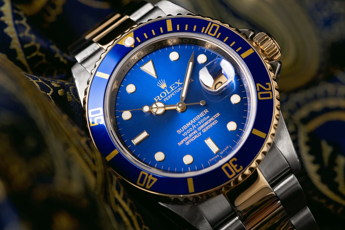 Rolex 16613 Submariner Two-Tone Steel and Gold - Blue Bezel