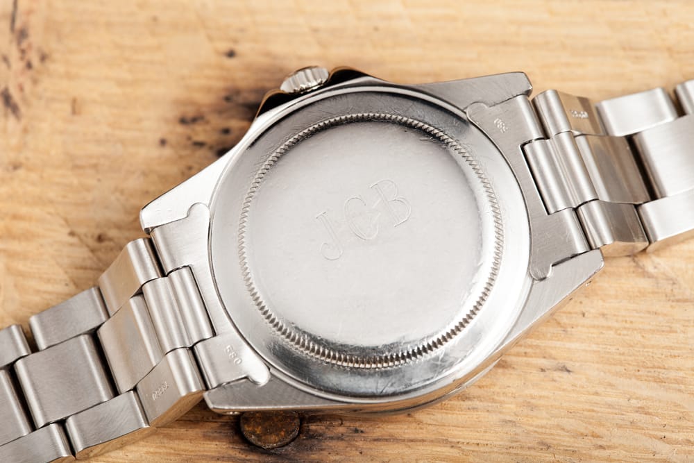 original rolex design case back