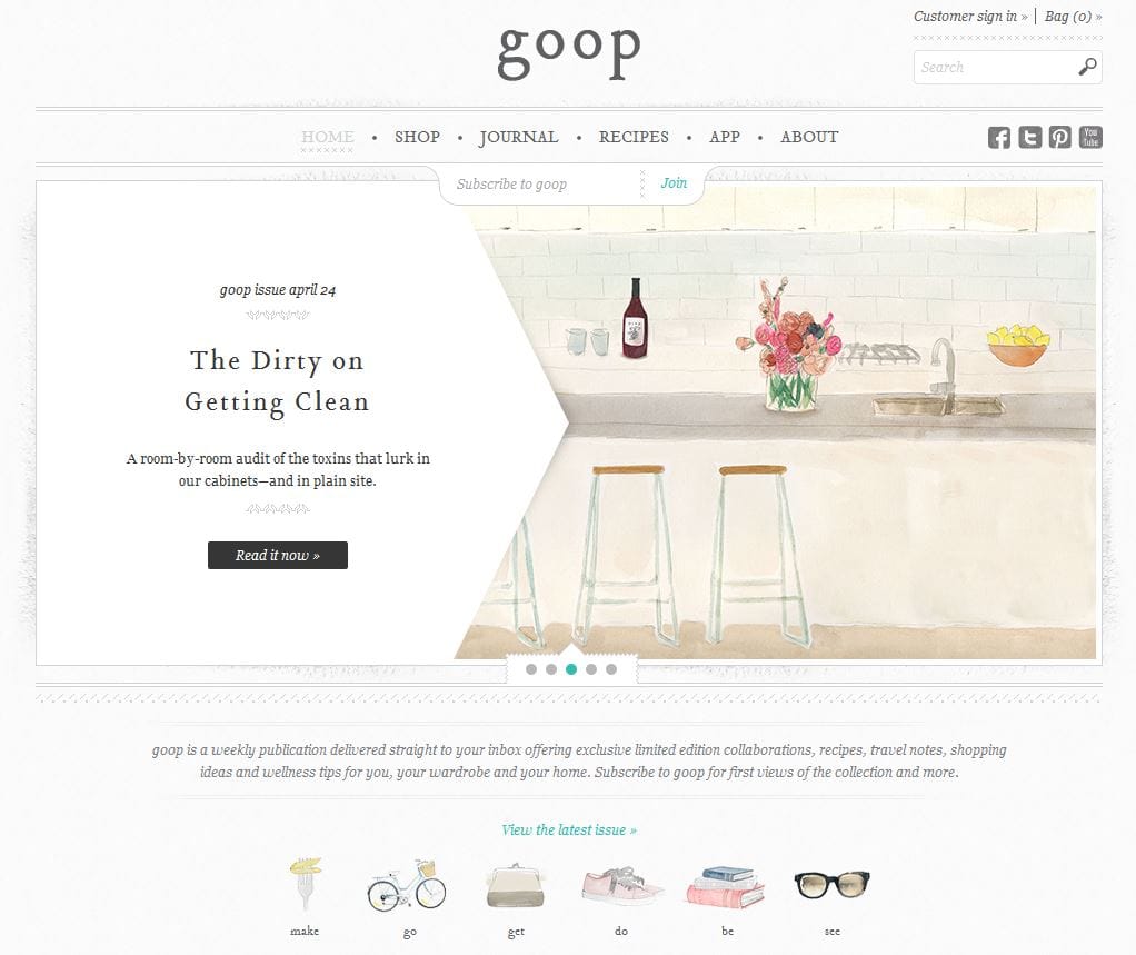 goop website