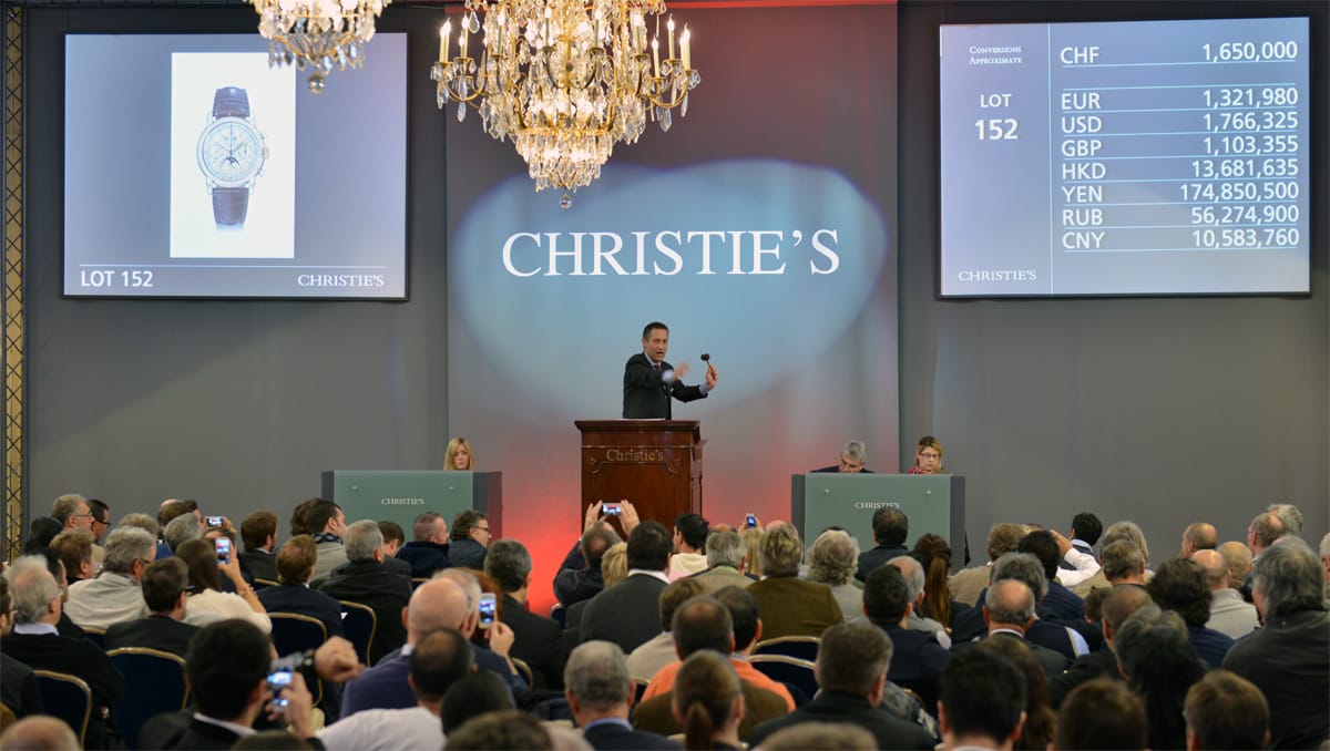 important watches auction Christies sells a Vintage Rolex Daytona