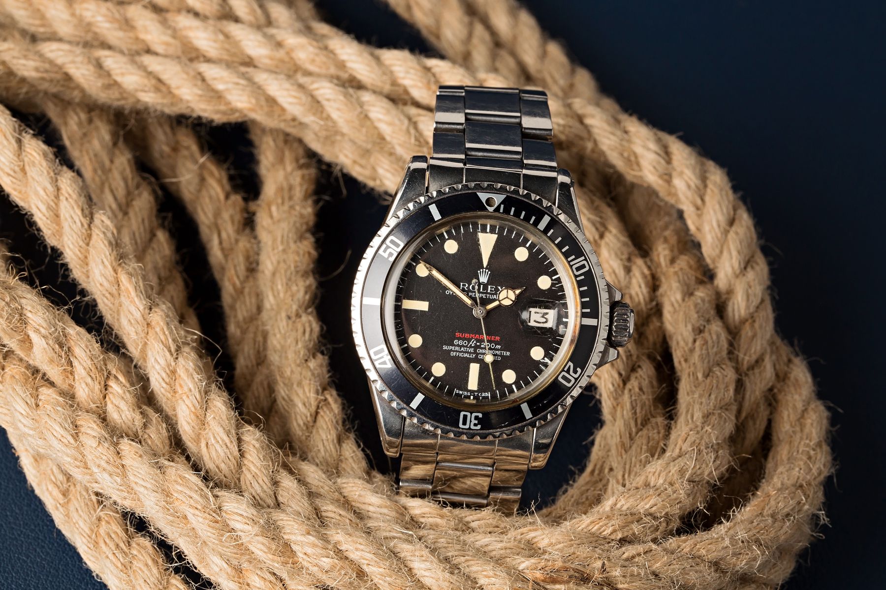 Vintage Rolex Red Submariner 1680