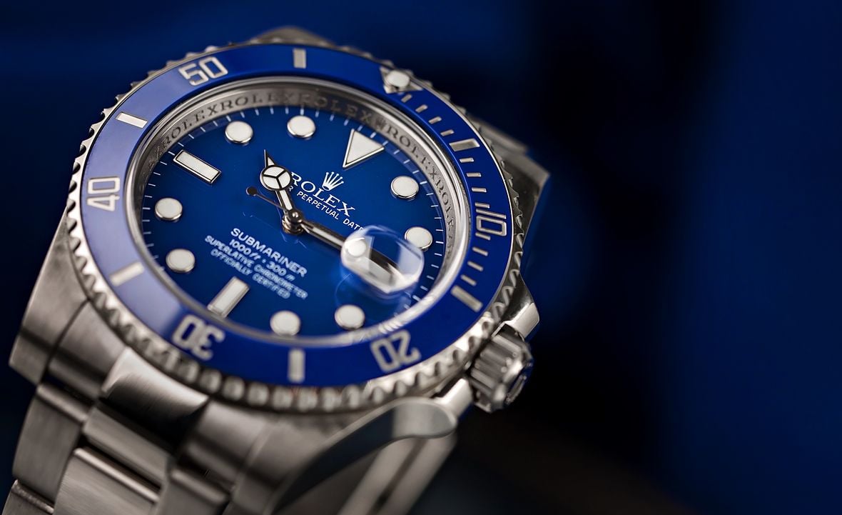 Rolex Submariner 116619 Smurf Blue Dial Bezel White Gold