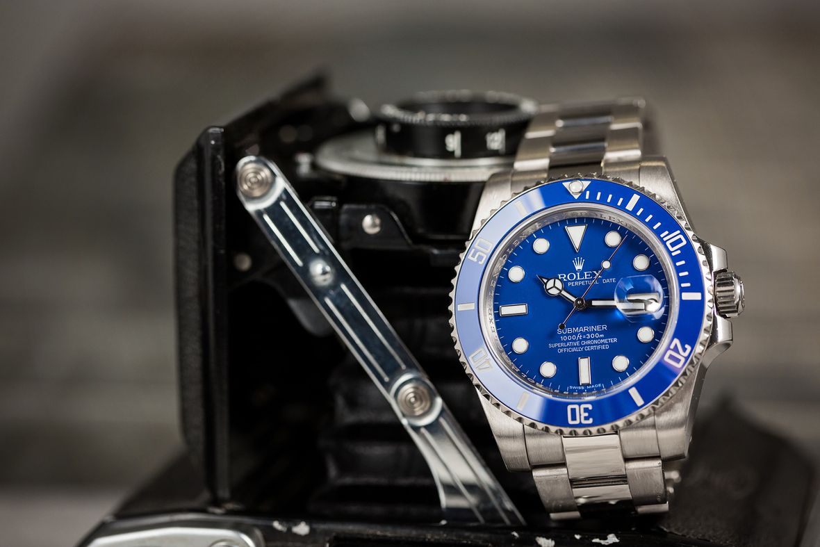 Rolex Submariner 116619 LB Smurf Blue Dial White Gold