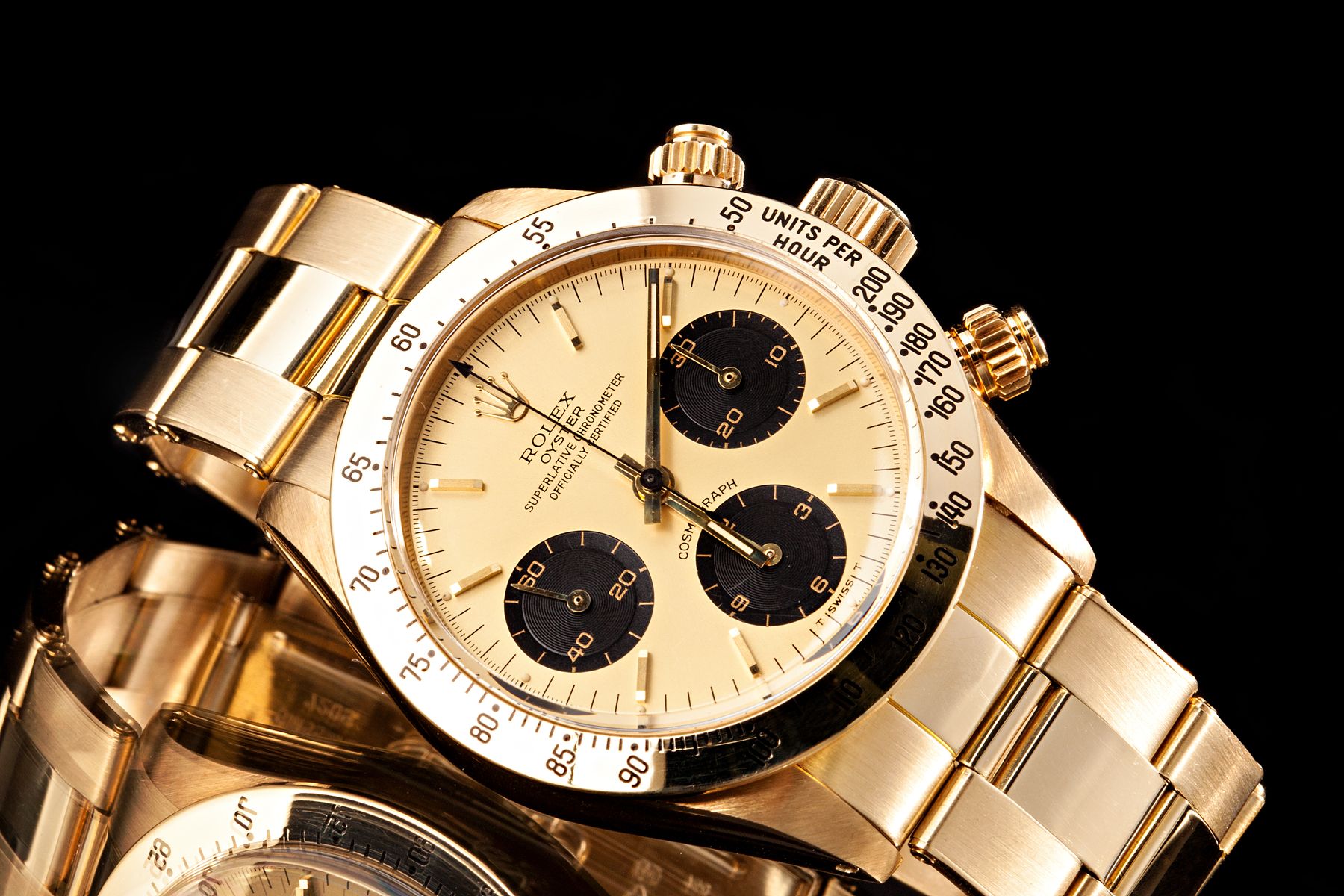 Ломбард брендовых часов. Ролекс Дайтона. Rolex Cosmograph Daytona. Rolex Oyster Cosmograph ref. 6265 «The Unicorn». Rolex Daytona Gold.