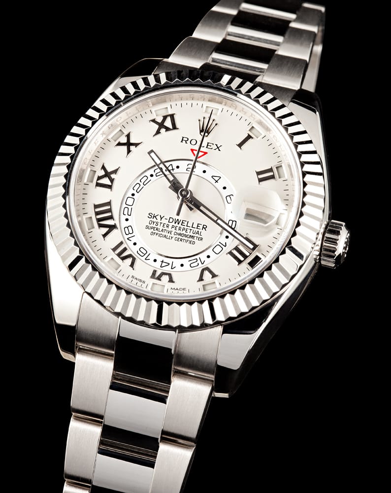 rolex sky dweller white