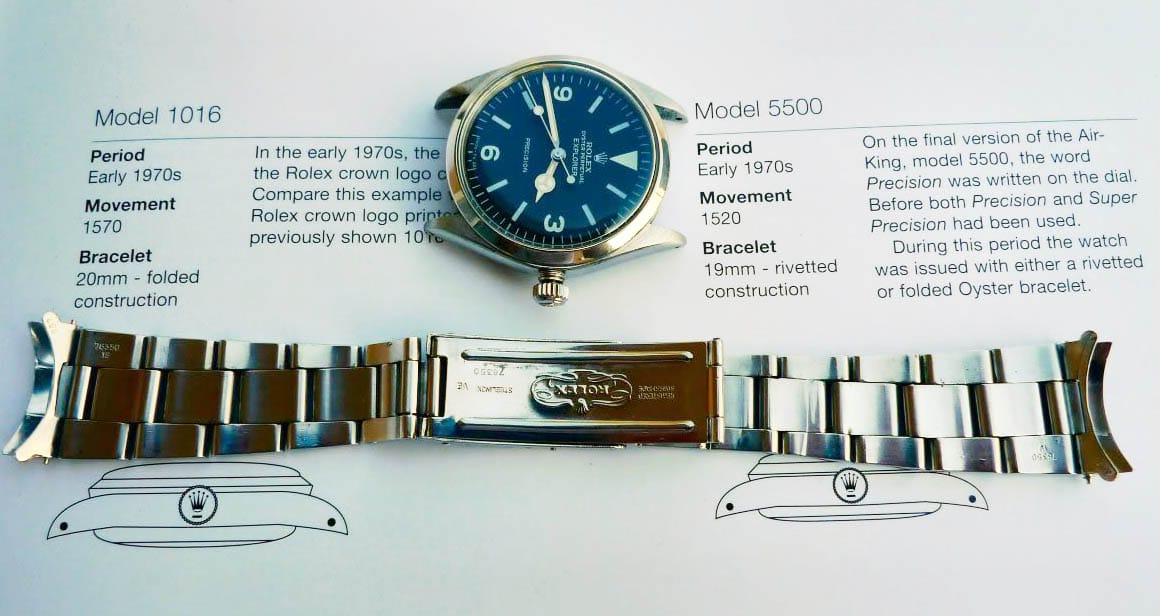 rolex 5500 explorer history