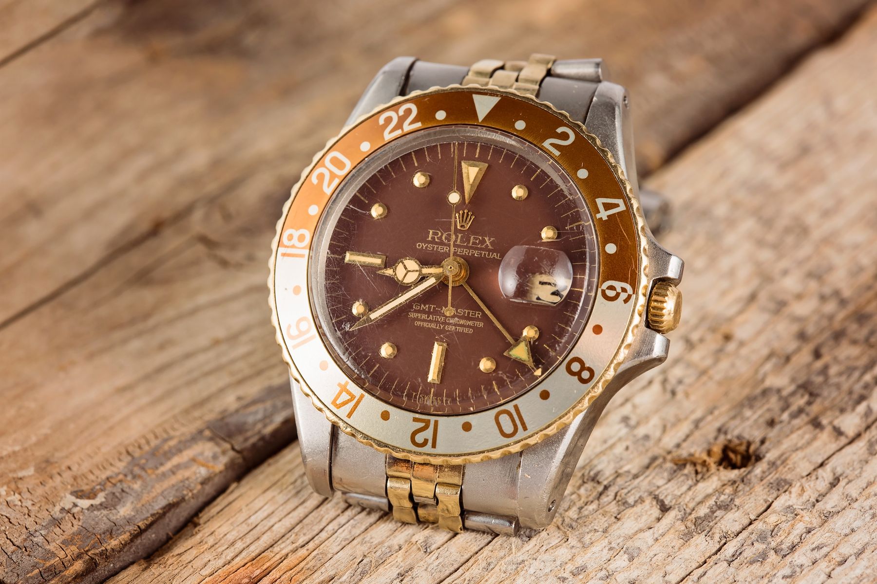 Rolex GMT-Master ref. 1675 - Two-Tone Rolex GMT-Master 1675 Two-Tone Steel and Gold Root Beer